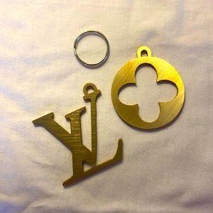 LV blossom charm/key ring set